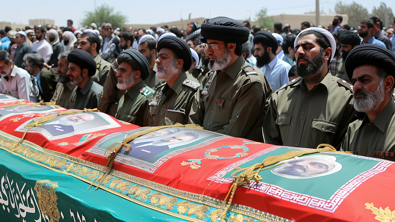 Thousands Gather in Mashhad for Iranian President Ebrahim Raisi's Funeral at Imam Reza Shrine